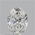 Natural Diamond 0.50 Carats, Oval with  Cut, F Color, IF Clarity and Certified by GIA