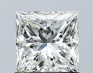 Picture of Natural Diamond 1.02 Carats, Princess with  Cut, H Color, VVS2 Clarity and Certified by IGI
