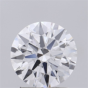 Picture of Lab Grown Diamond 1.51 Carats, Round with Ideal Cut, D Color, VVS2 Clarity and Certified by IGI