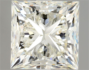Foto Diamante Natural 3.02 quilates, Princesa , Color J, claridad VS2 y certificado GIA de