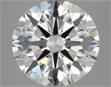Lab Grown Diamond 4.52 Carats, Round with Ideal Cut, F Color, VVS2 Clarity and Certified by IGI