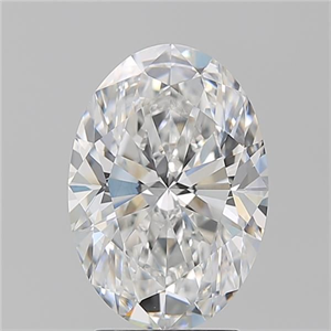 Foto Diamante Natural 3.21 quilates, Ovalado , Color D, claridad VS1 y certificado GIA de