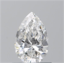Diamante Natural 0.72 quilates, De pera , Color E, claridad VVS2 y certificado GIA