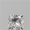 Natural Diamond 0.51 Carats, Princess with  Cut, E Color, VS1 Clarity and Certified by GIA