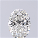Natural Diamond 1.29 Carats, Oval with  Cut, H Color, SI2 Clarity and Certified by GIA