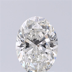 Picture of Natural Diamond 1.29 Carats, Oval with  Cut, H Color, SI2 Clarity and Certified by GIA