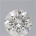 Natural Diamond 0.43 Carats, Round with Excellent Cut, F Color, VVS2 Clarity and Certified by GIA