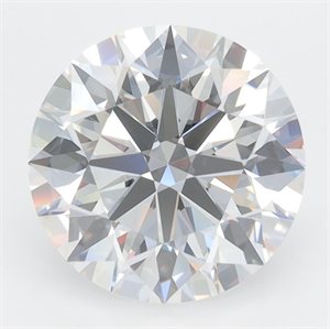 Picture of Lab Grown Diamond 3.43 Carats, Round with Excellent Cut, D Color, VVS1 Clarity and Certified by GIA
