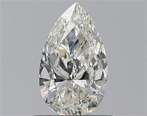 Picture of Natural Diamond 0.59 Carats, Pear with  Cut, I Color, VS2 Clarity and Certified by GIA