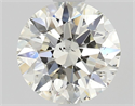 Natural Diamond 1.09 Carats, Round with Excellent Cut, J Color, SI1 Clarity and Certified by GIA