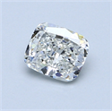 0.70 Carats, Cushion Diamond with  Cut, G Color, VS1 Clarity and Certified by GIA