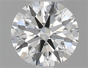 Picture of Natural Diamond 0.53 Carats, Round with Excellent Cut, G Color, VS2 Clarity and Certified by GIA