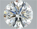 Natural Diamond 2.82 Carats, Round with Excellent Cut, I Color, SI1 Clarity and Certified by GIA
