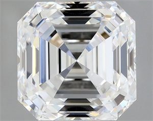 Picture of Natural Diamond 1.01 Carats, Asscher with  Cut, D Color, VVS2 Clarity and Certified by GIA