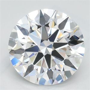 Picture of Lab Grown Diamond 2.62 Carats, Round with Ideal Cut, D Color, VVS1 Clarity and Certified by IGI