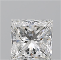 Natural Diamond 0.70 Carats, Princess with  Cut, G Color, VS2 Clarity and Certified by GIA