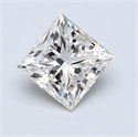 1.00 Carats, Princess Diamond with  Cut, J Color, VS1 Clarity and Certified by GIA