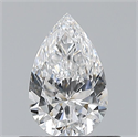 Natural Diamond 0.50 Carats, Pear with  Cut, D Color, VVS1 Clarity and Certified by GIA