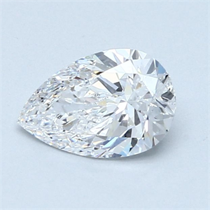 Picture of Natural Diamond 0.90 Carats, Pear with  Cut, D Color, SI2 Clarity and Certified by GIA