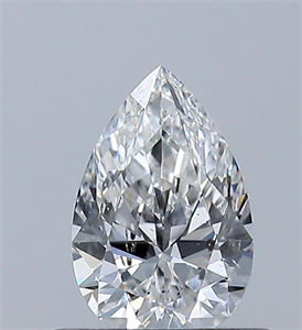 Foto Diamante Natural 0.50 quilates, De pera , Color F, claridad I1 y certificado GIA de