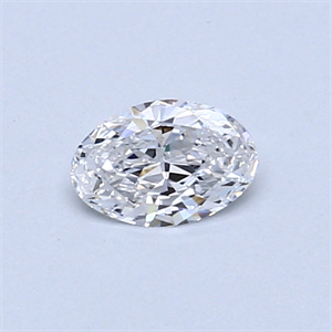 Picture of 0.31 Carats, Oval Diamond with  Cut, D Color, VS2 Clarity and Certified by GIA