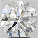Natural Diamond 2.70 Carats, Round with Excellent Cut, H Color, VS1 Clarity and Certified by GIA