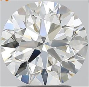 Picture of Natural Diamond 2.70 Carats, Round with Excellent Cut, H Color, VS1 Clarity and Certified by GIA