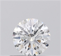 Natural Diamond 0.50 Carats, Round with Excellent Cut, F Color, SI1 Clarity and Certified by IGI