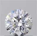 Diamante Natural 0.60 quilates, Redondo , Color D, claridad IF y certificado GIA