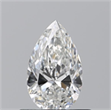 Natural Diamond 0.50 Carats, Pear with  Cut, F Color, VS2 Clarity and Certified by GIA