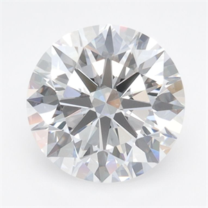 Picture of Lab Grown Diamond 2.02 Carats, Round with Ideal Cut, D Color, VVS2 Clarity and Certified by IGI