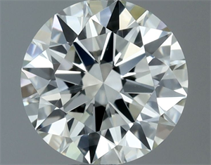 Picture of Natural Diamond 0.50 Carats, Round with Excellent Cut, I Color, VS1 Clarity and Certified by IGI