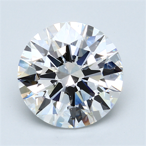 Picture of 5.02 Carats, Round Diamond with Excellent Cut, E Color, SI1 Clarity and Certified by GIA