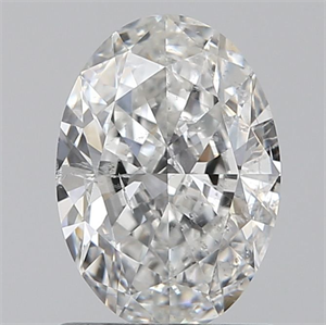 Picture of Natural Diamond 0.90 Carats, Oval with  Cut, F Color, I1 Clarity and Certified by GIA
