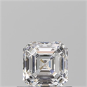 Natural Diamond 0.70 Carats, Asscher with  Cut, E Color, VS2 Clarity and Certified by GIA