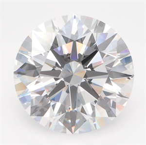 Picture of Lab Grown Diamond 4.10 Carats, Round with Excellent Cut, D Color, VVS2 Clarity and Certified by GIA