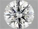 Lab Grown Diamond 3.07 Carats, Round with Ideal Cut, F Color, VVS2 Clarity and Certified by IGI