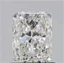 Natural Diamond 0.90 Carats, Radiant with  Cut, G Color, SI2 Clarity and Certified by GIA