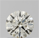 Natural Diamond 0.70 Carats, Round with Excellent Cut, N Color, VS2 Clarity and Certified by IGI