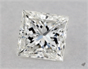Natural Diamond 0.32 Carats, Princess with  Cut, G Color, VVS1 Clarity and Certified by GIA