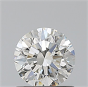 Natural Diamond 0.72 Carats, Round with Excellent Cut, G Color, IF Clarity and Certified by HRD