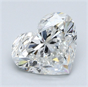 Natural Diamond 2.01 Carats, Heart with  Cut, G Color, VS2 Clarity and Certified by GIA