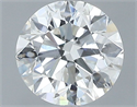 Natural Diamond 0.70 Carats, Round with Excellent Cut, H Color, SI2 Clarity and Certified by GIA