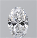 Diamante Natural 0.73 quilates, Ovalado , Color D, claridad VVS2 y certificado GIA