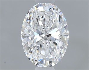 Foto Diamante Natural 0.50 quilates, Ovalado , Color D, claridad IF y certificado GIA de
