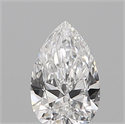 Diamante Natural 0.12 quilates, De pera , Color E, claridad VVS1 y certificado IGI