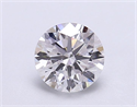 Lab Grown Diamond 1.07 Carats, Round with Ideal Cut, D Color, VS2 Clarity and Certified by IGI