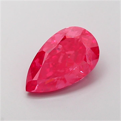 Picture of Lab Grown Diamond 2.02 Carats, Pear with  Cut, Fancy Vivid Pink Color, VVS2 Clarity and Certified by IGI