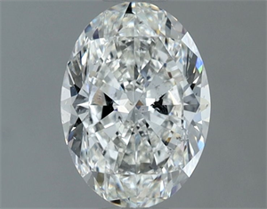 Picture of Natural Diamond 1.00 Carats, Oval with  Cut, G Color, SI2 Clarity and Certified by GIA