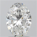 Natural Diamond 1.19 Carats, Oval with  Cut, F Color, SI2 Clarity and Certified by GIA